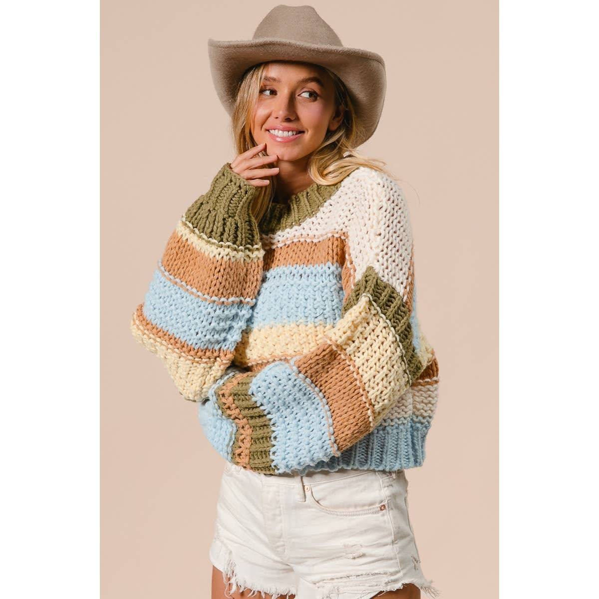 Multi-Color Stripe Sweater