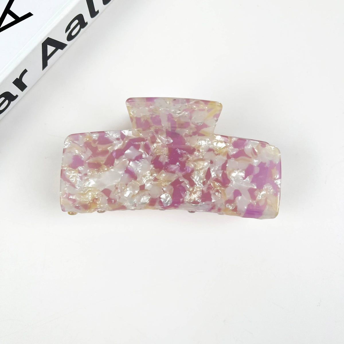 Acetate Colored Square Hair Clip Simple Claw Clips
