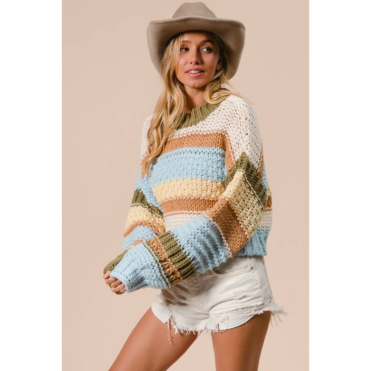 Multi-Color Stripe Sweater