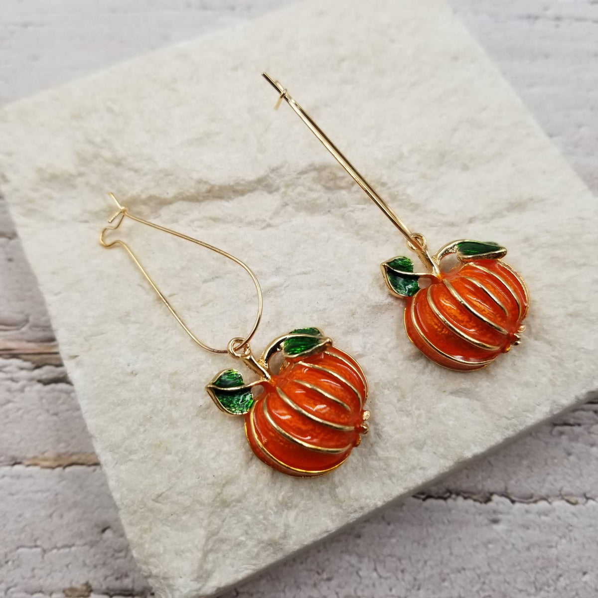 Autumn Harvest Pumpkin Earrings