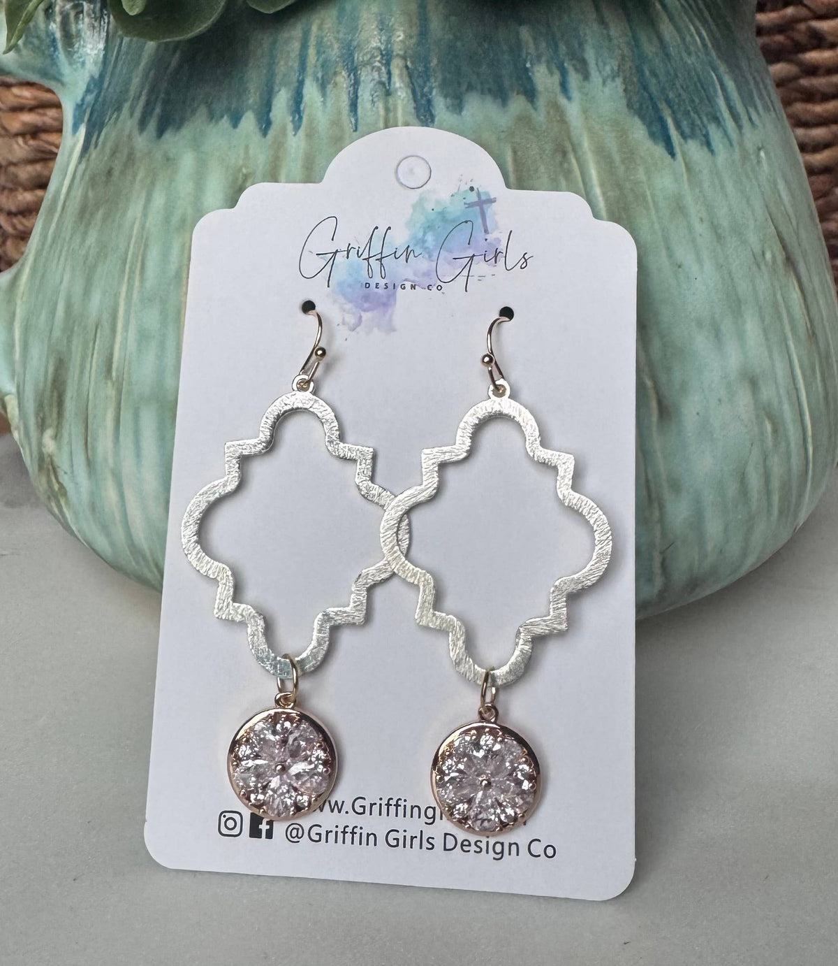 Avery (mixed metal/clear jewel)
