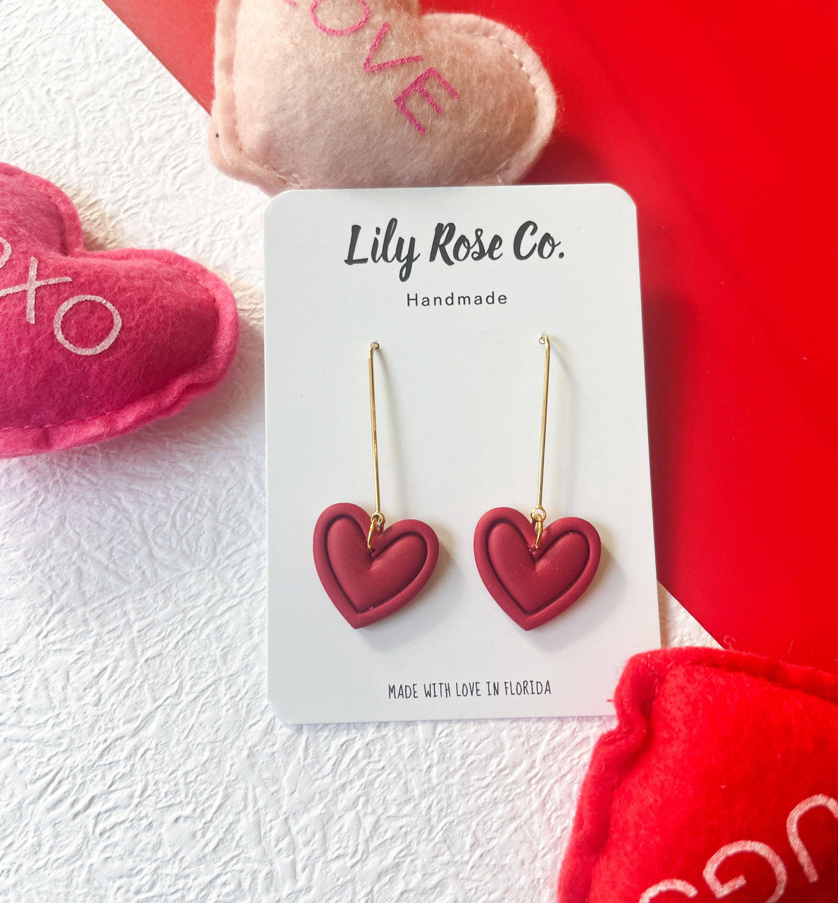 Heart Long Dangles