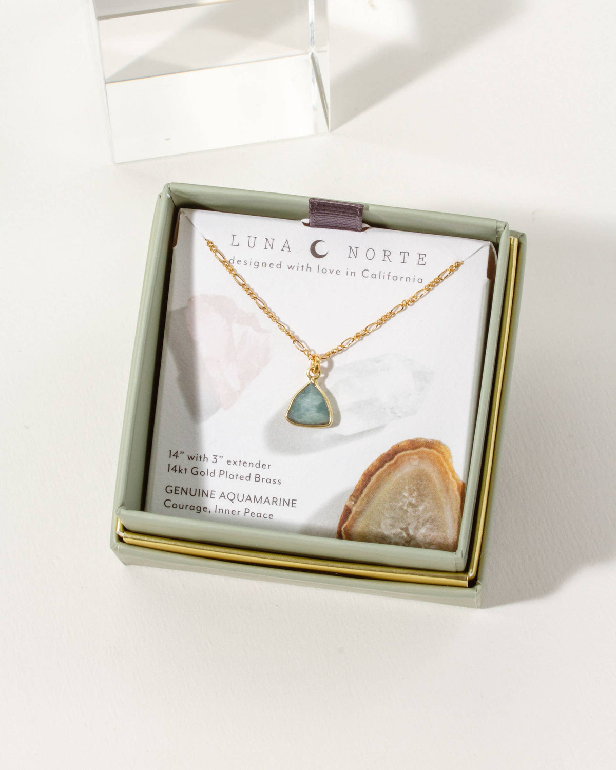 Aquamarine Bead Collar Necklace