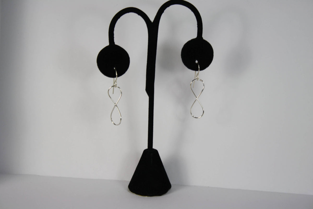Sterling Silver Earrings Infinity