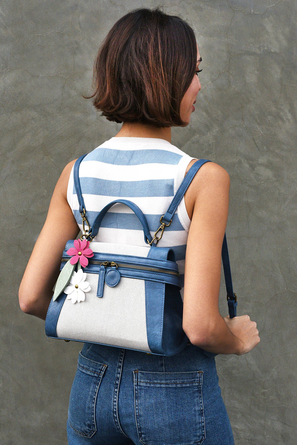 Emma Linen crossbody or backpack