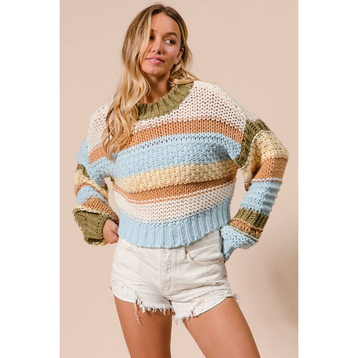 Multi-Color Stripe Sweater