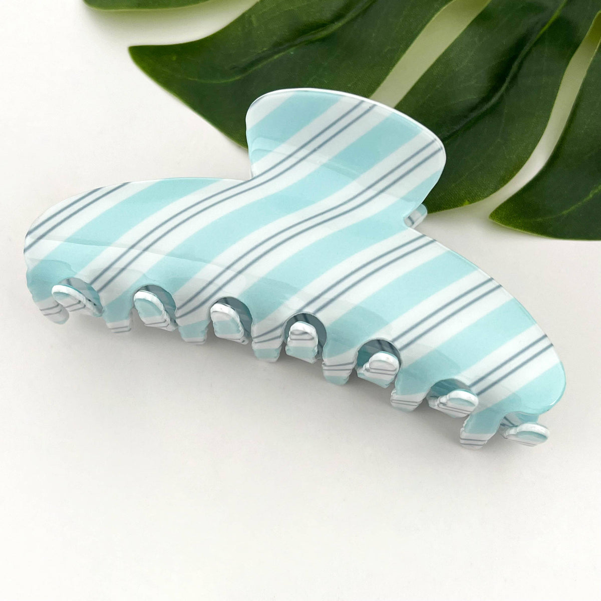 Classic Striped Hair Claw Clip