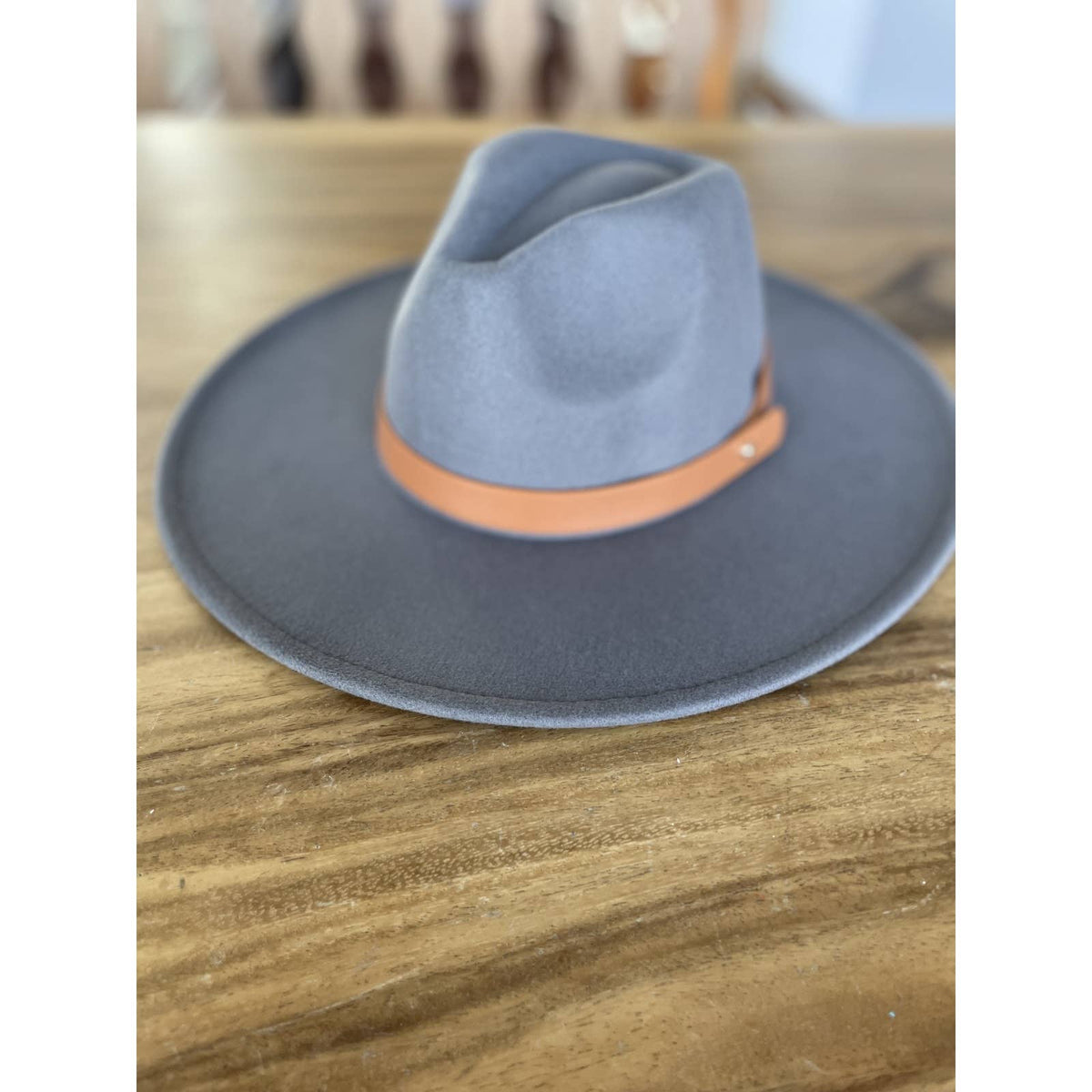 Structured Wide Brim Panama Hat in Vegan Felt