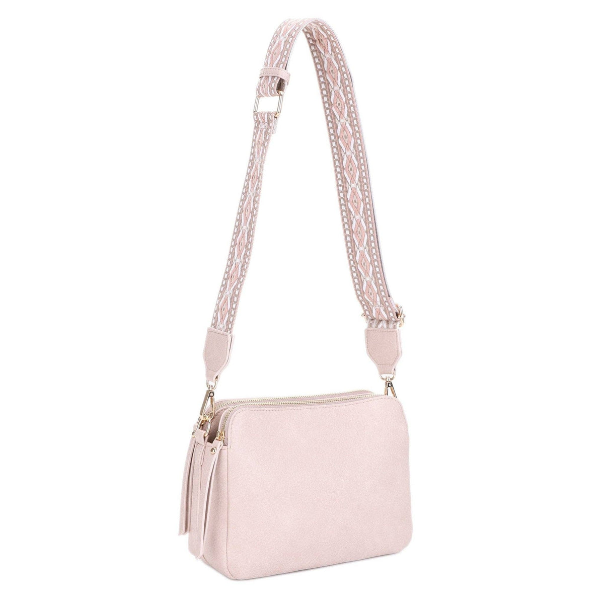Mila Three-Compartment Crossbody Bag