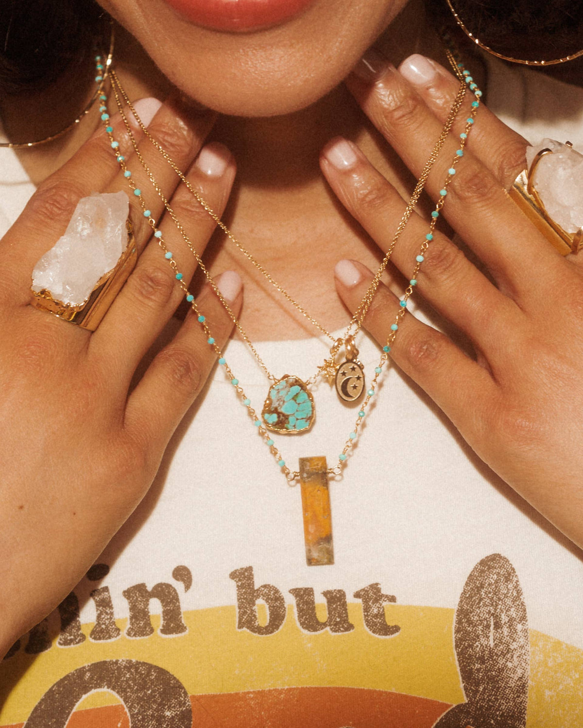 Earth, Wind & Fire Turquoise Necklace