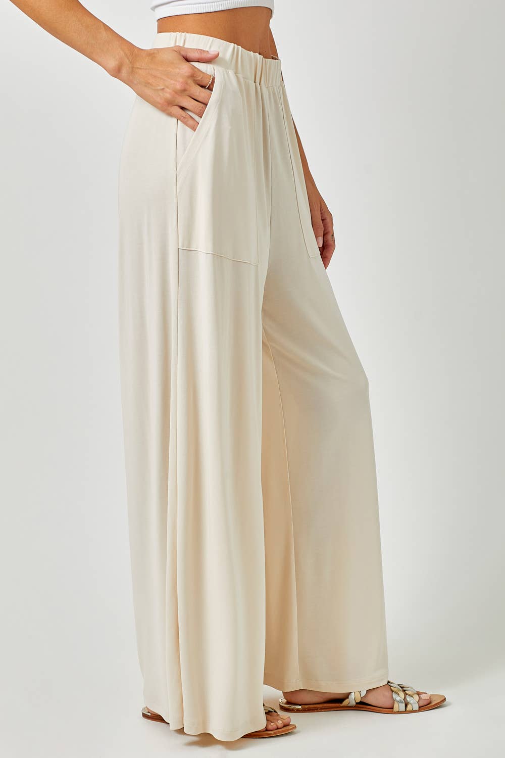Modal Wide Leg Pants