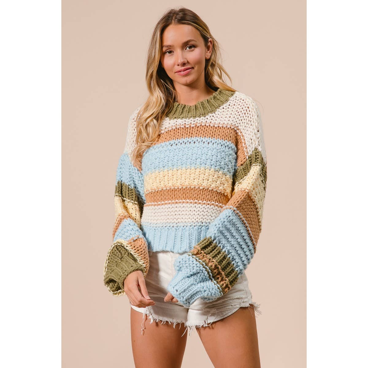 Multi-Color Stripe Sweater