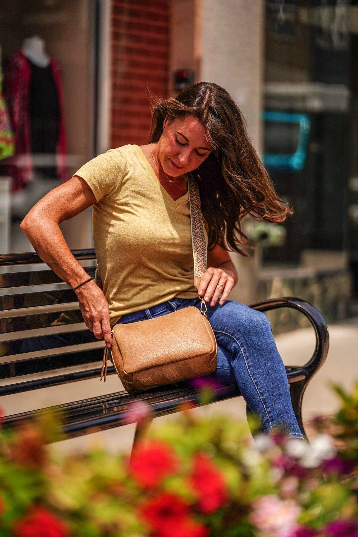 Mila Three-Compartment Crossbody Bag