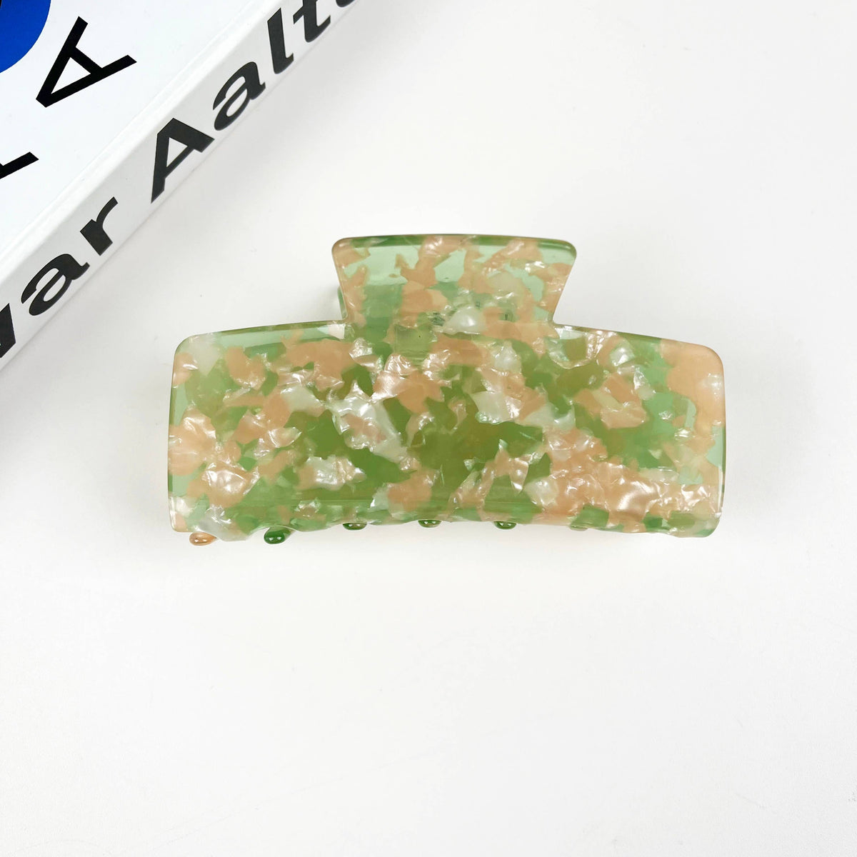 Acetate Colored Square Hair Clip Simple Claw Clips