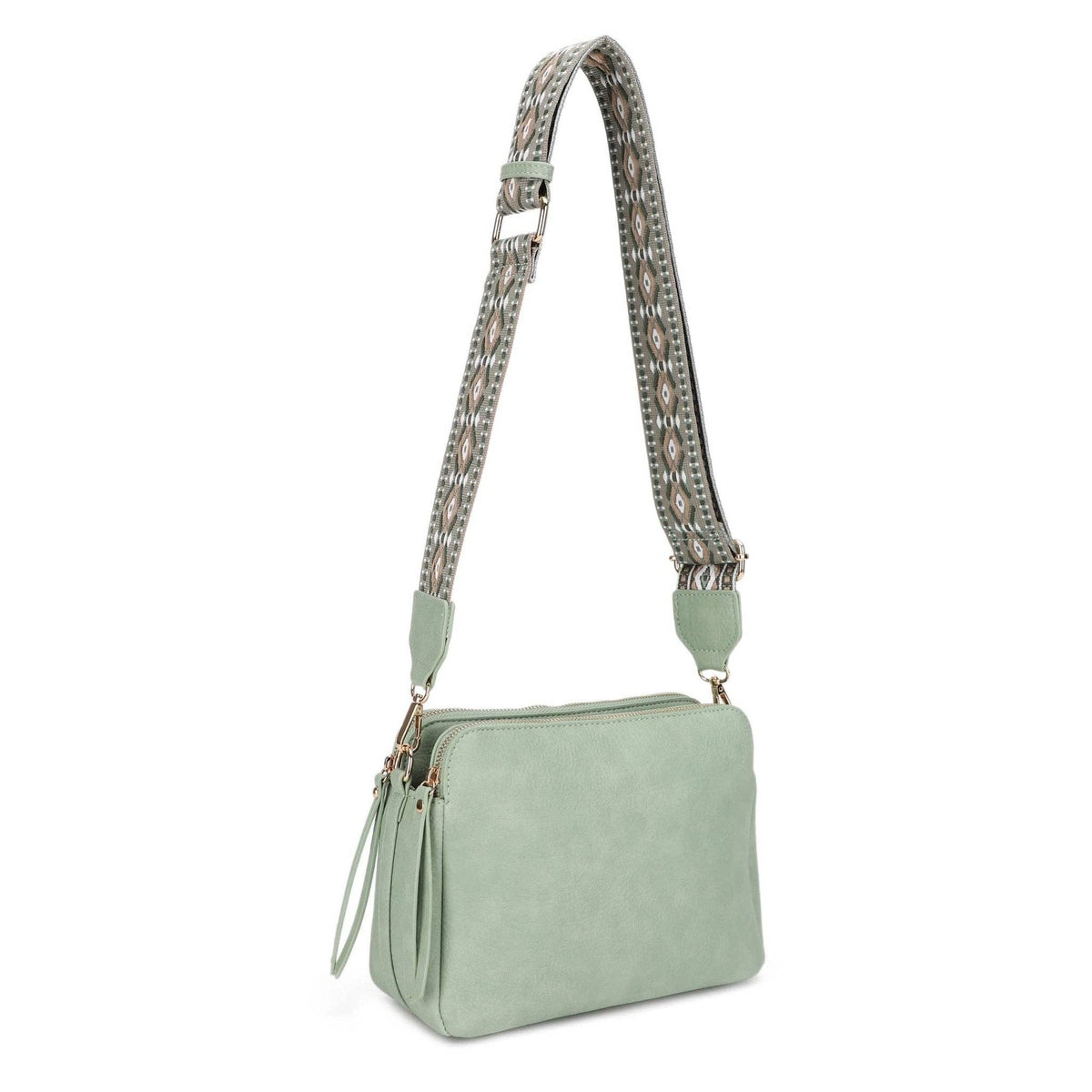 Mila Three-Compartment Crossbody Bag