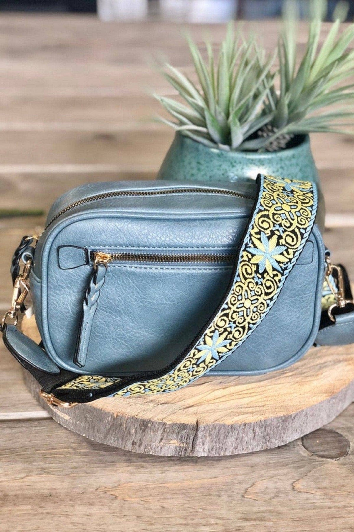 Boho Guitar Strap Women's Crossbody Bag