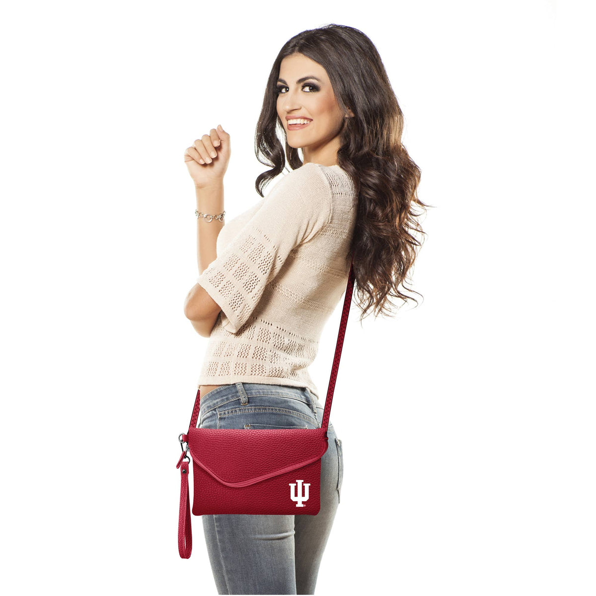NCAA Indiana Hoosiers Pebble Crossbody Purse