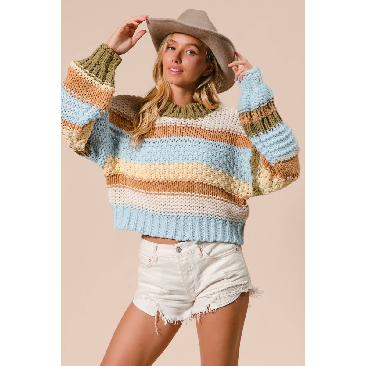 Multi-Color Stripe Sweater