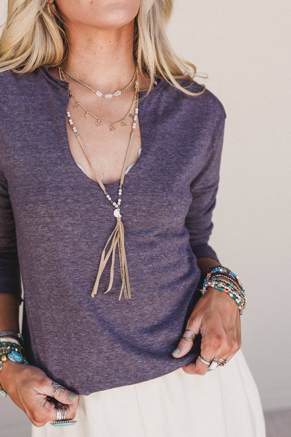 Love Bound Top - Charcoal