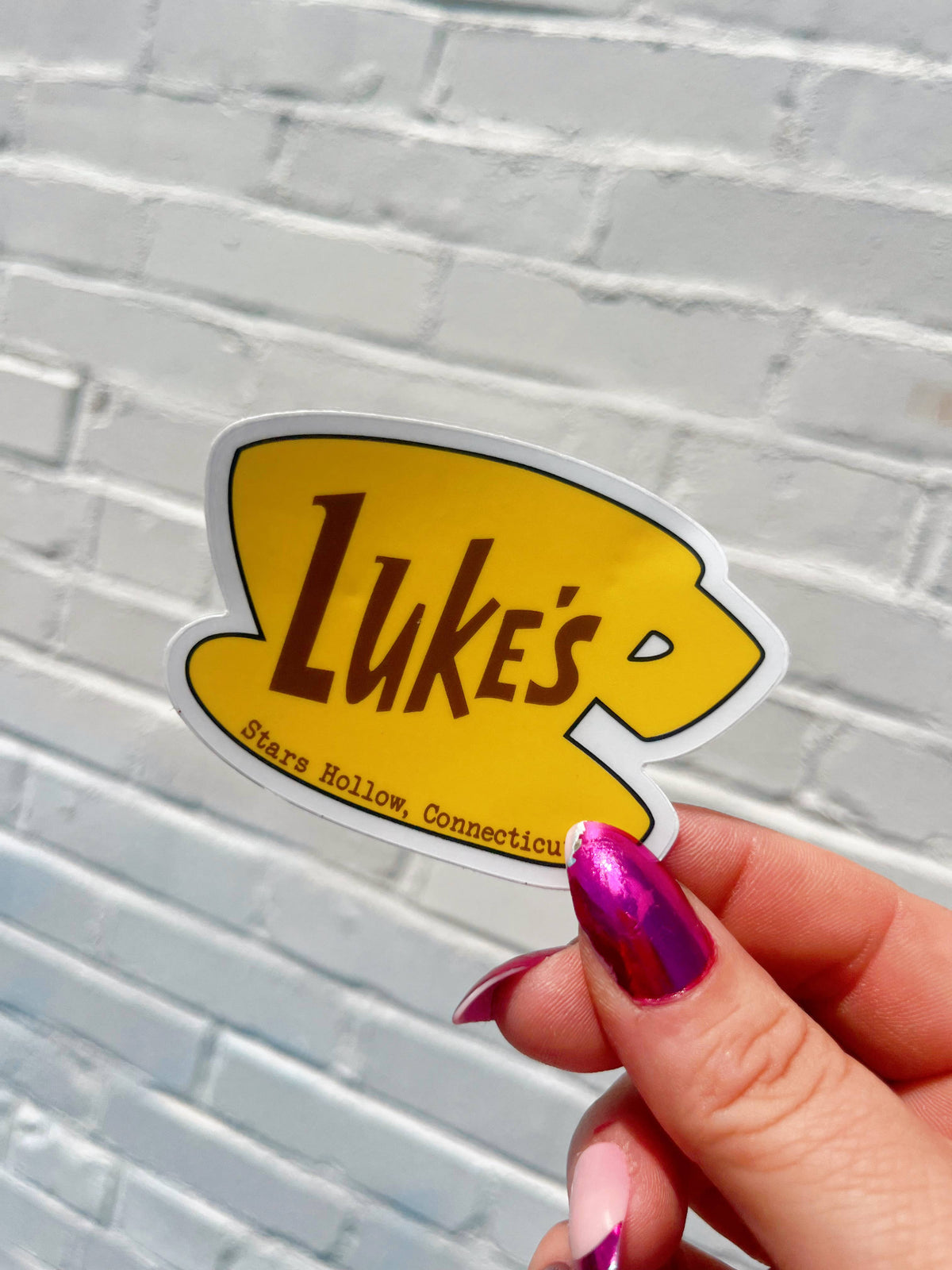 Luke’s Diner Gilmore Girls Waterproof Clear Sticker
