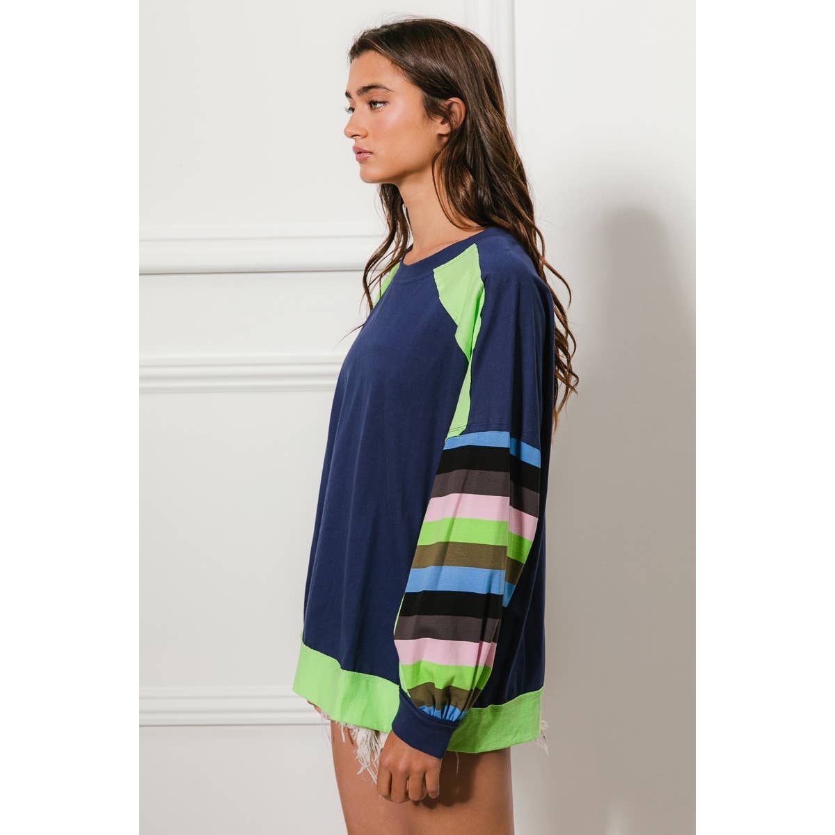 Colorblock Sweatshirt Top
