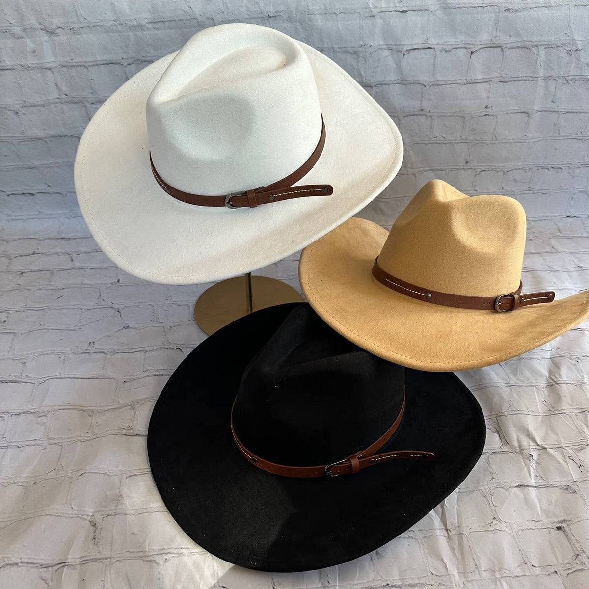Vegan Suede Cattleman Cowboy Hat