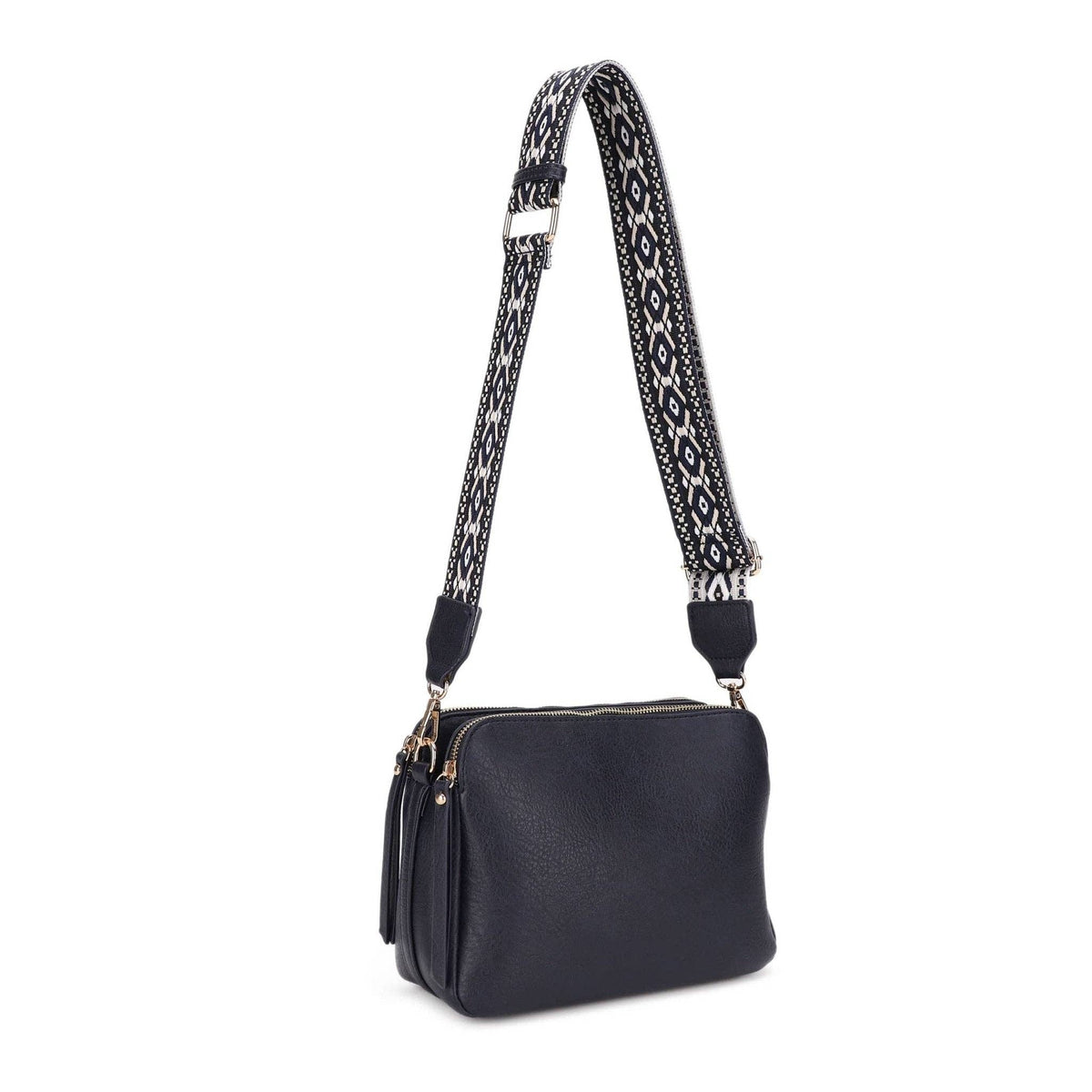Mila Three-Compartment Crossbody Bag