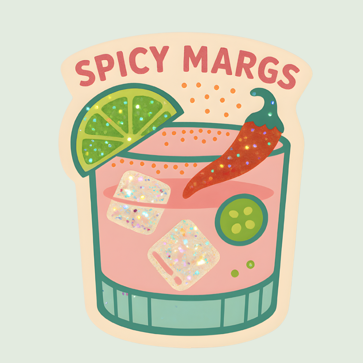 Spicy Margarita Vinyl Sticker