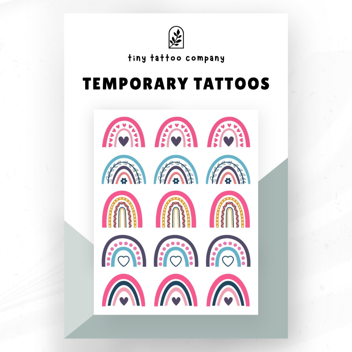 Rainbow Temporary Tattoo Pack 💗