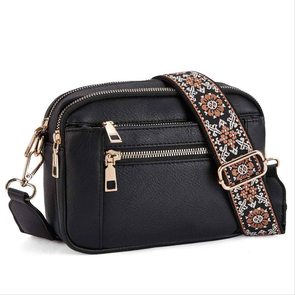 Harper Crossbody Bag with Guitar Strap