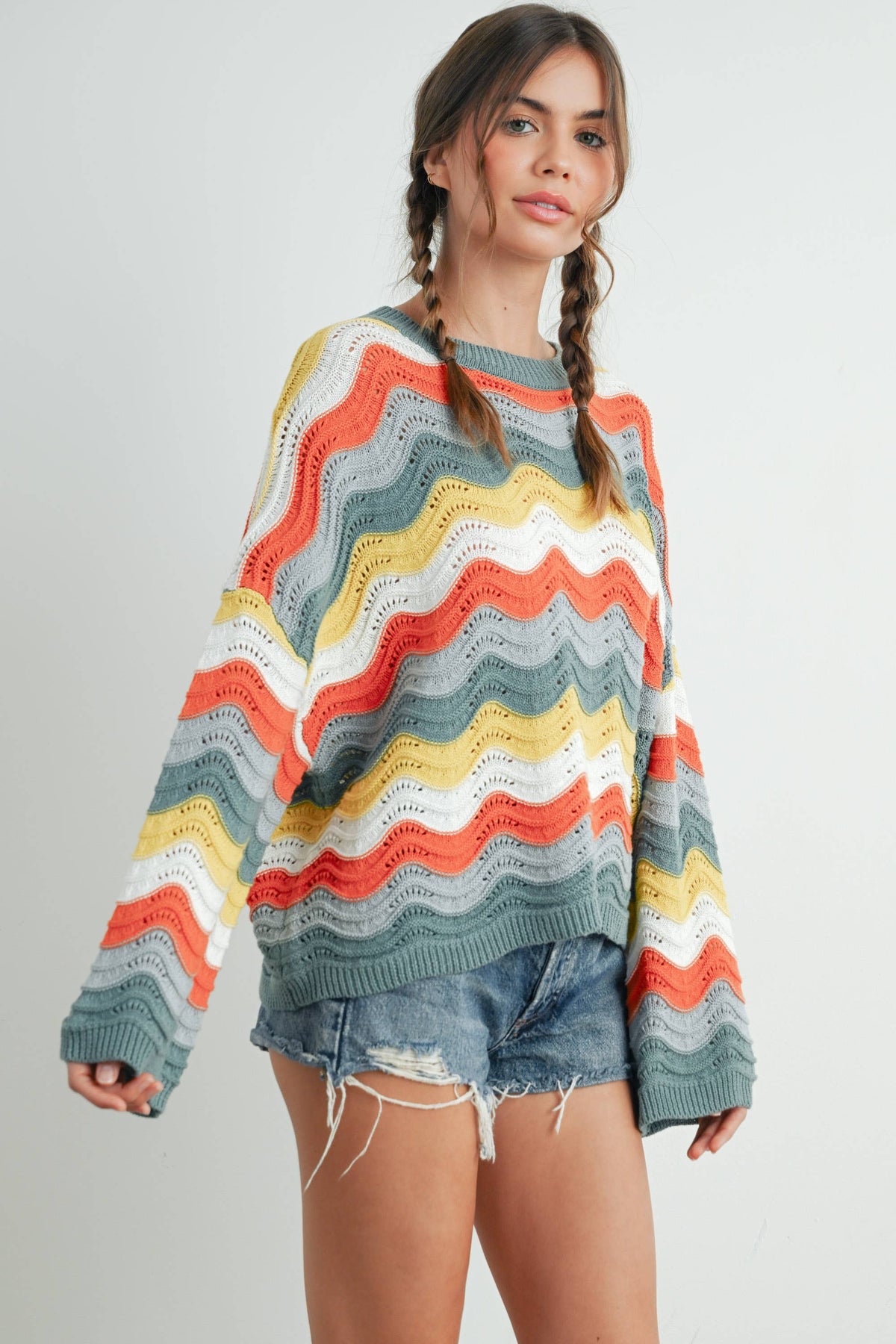 Color Block Sweater - BMW7639