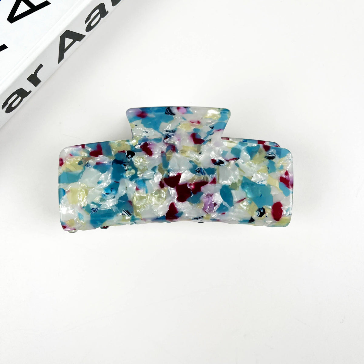 Acetate Colored Square Hair Clip Simple Claw Clips
