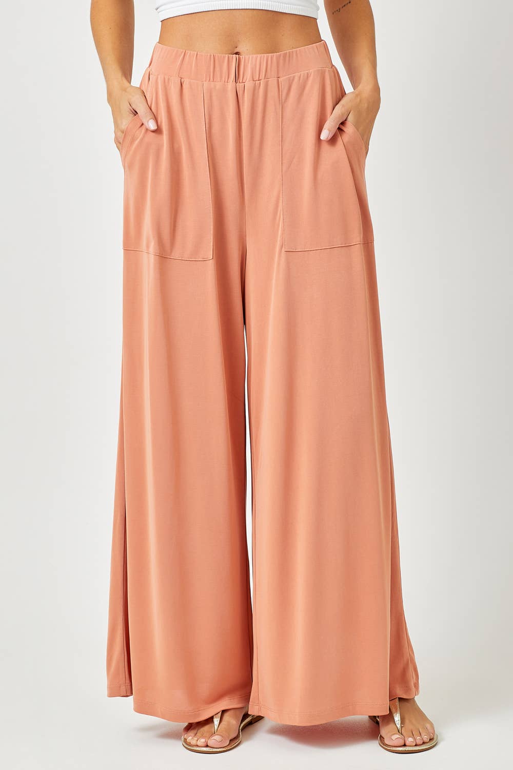 Modal Wide Leg Pants