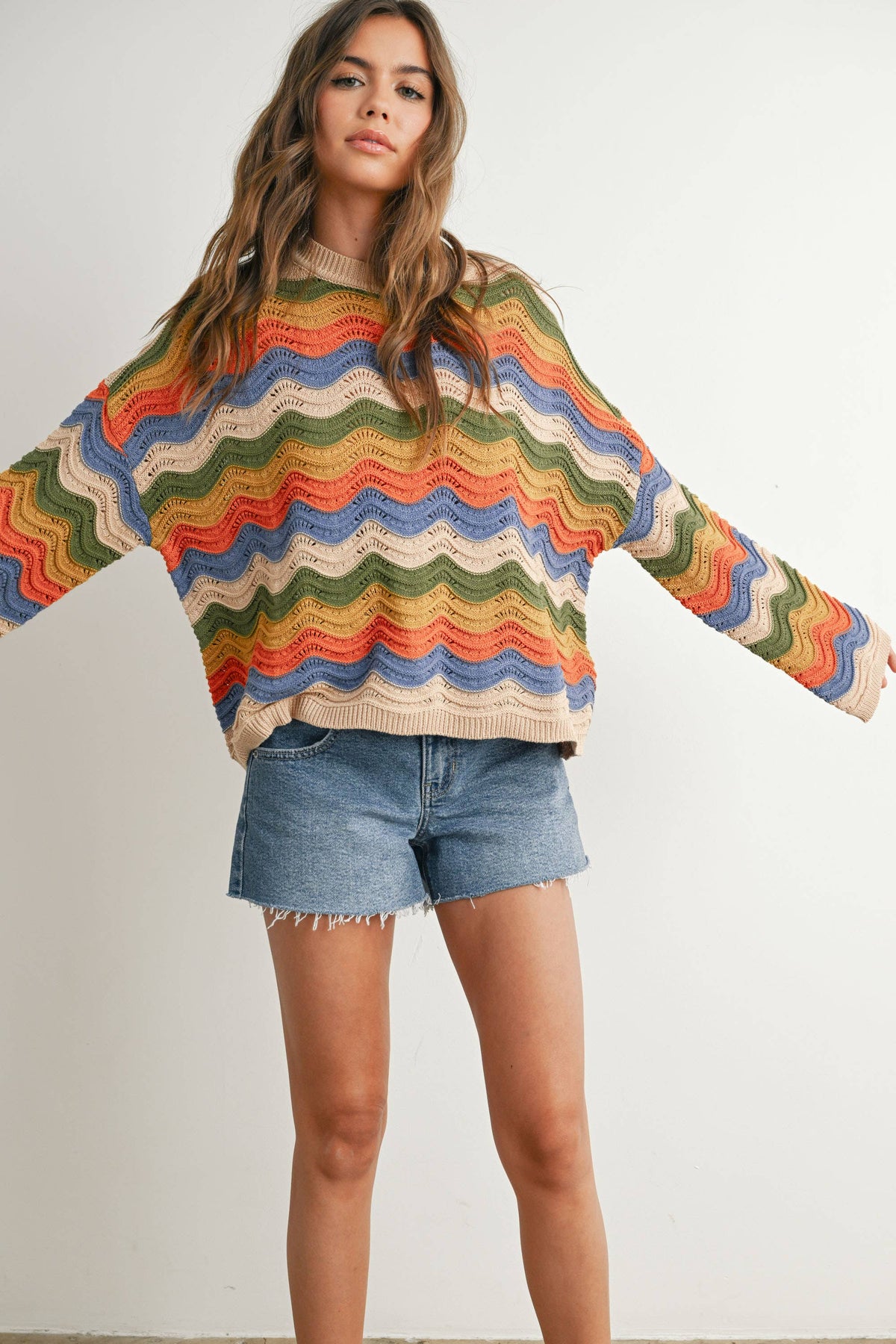 Color Block Sweater - BMW7639