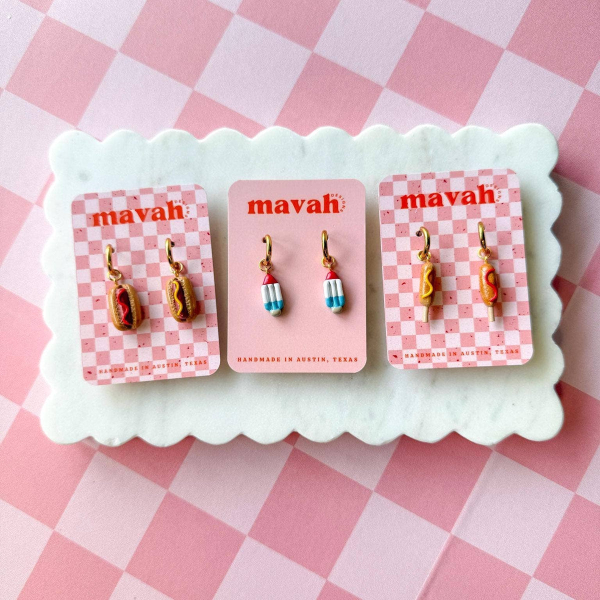 4th of July Charms Summer Treat Earrings