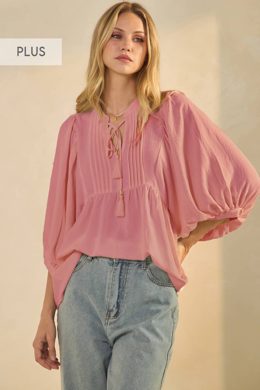 Plus Flowy Blouse