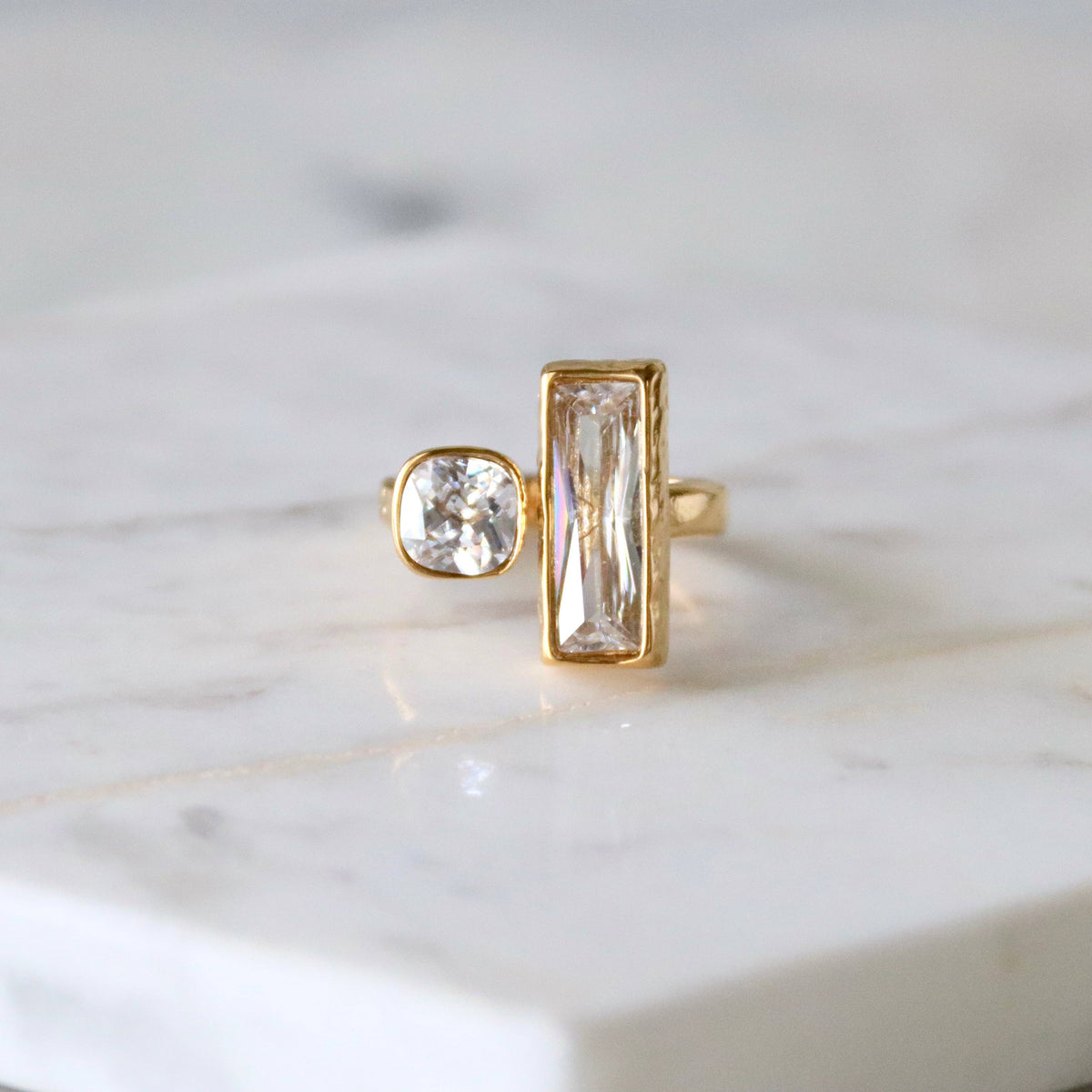 CZ Geometric Ring 