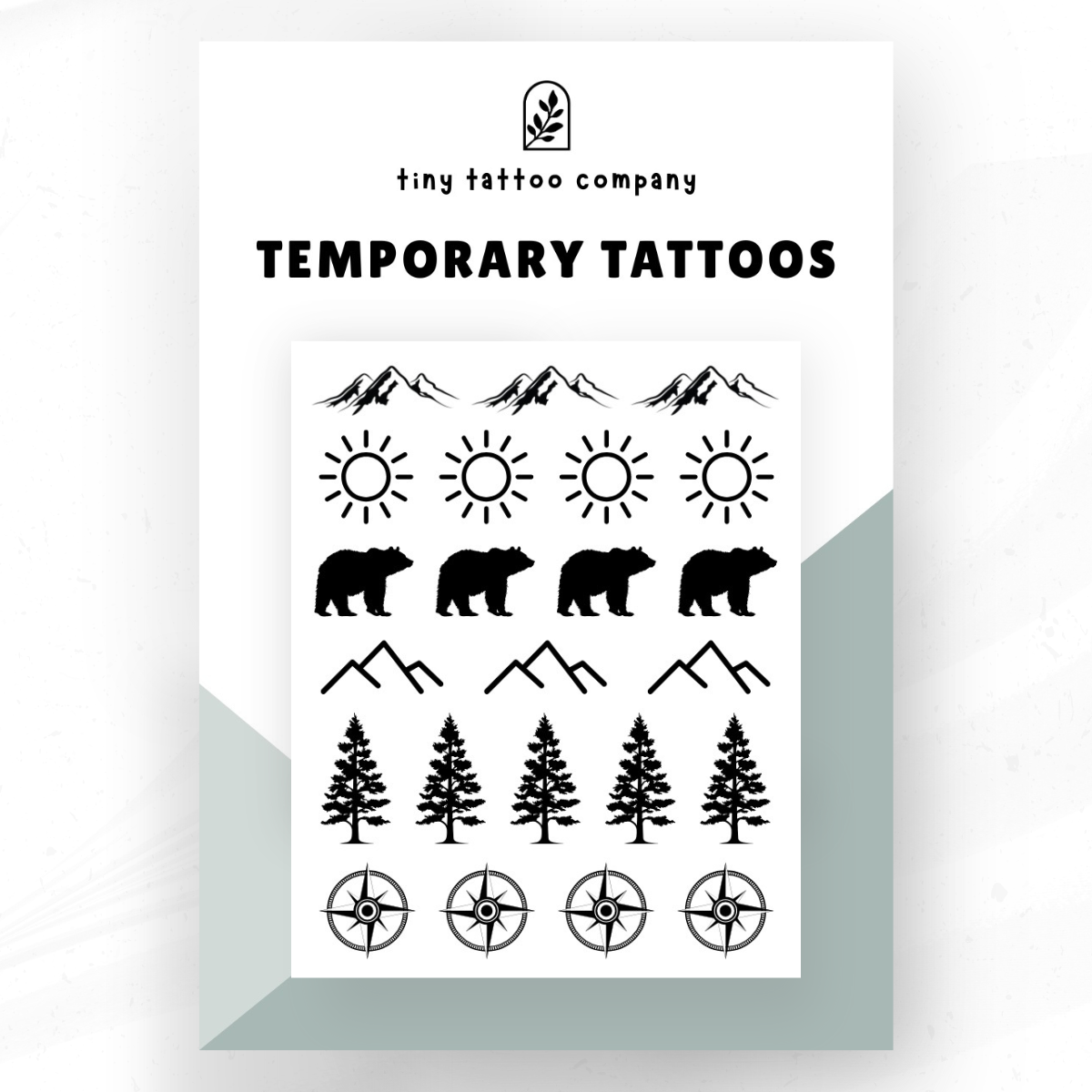 Mountain Temporary Tattoo Pack ⛰️