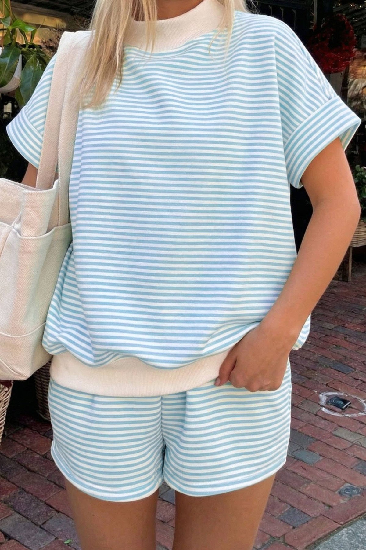 Oversize Mock Neck Set