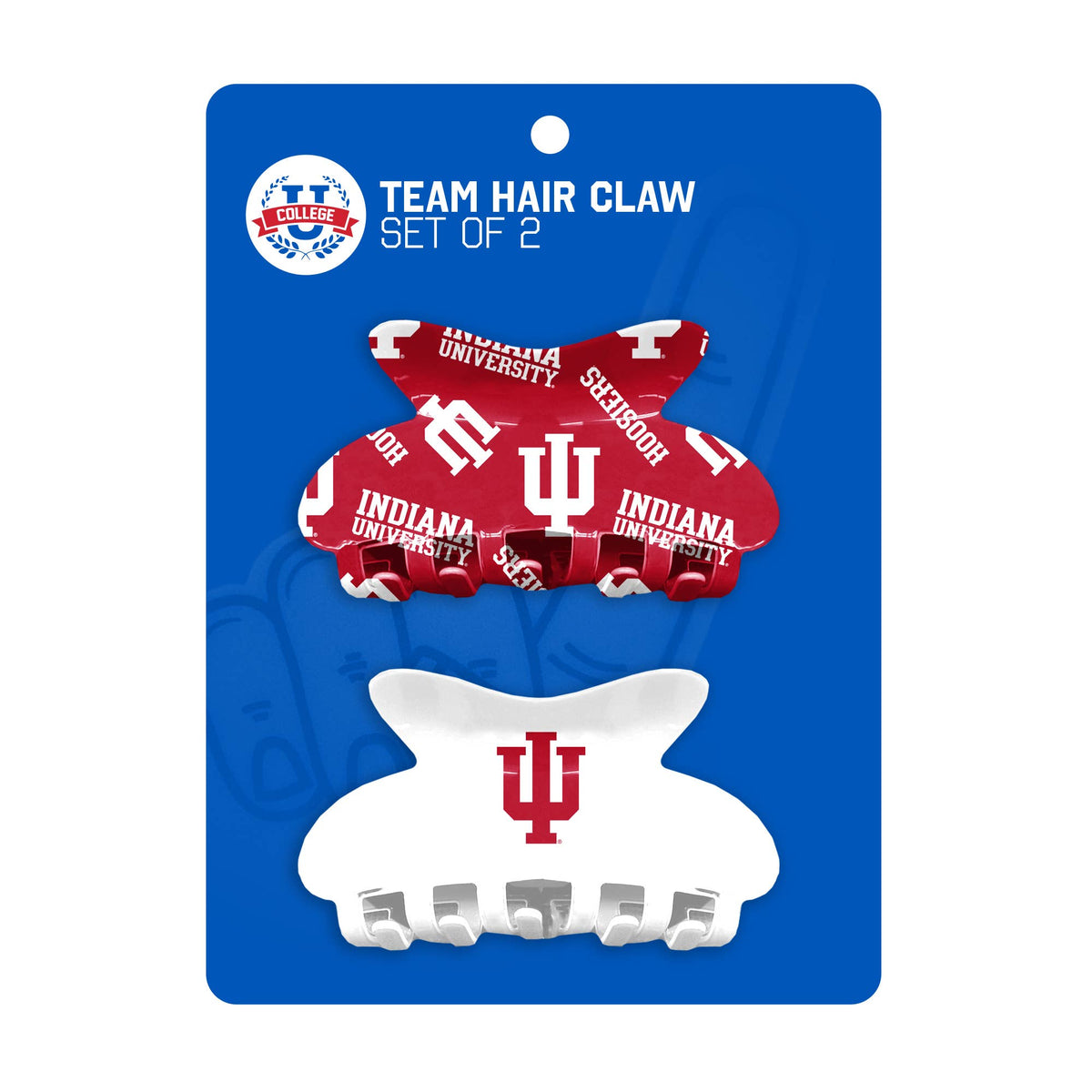 NCAA Indiana Hoosiers Team Hair Claw Set