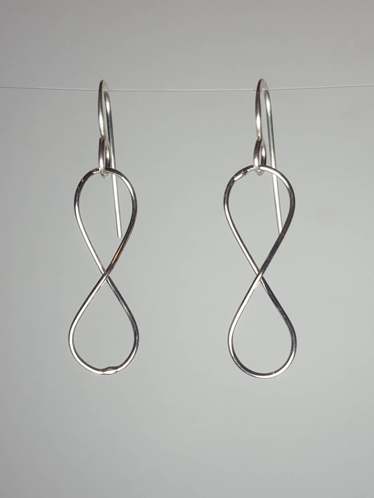 Sterling Silver Earrings Infinity