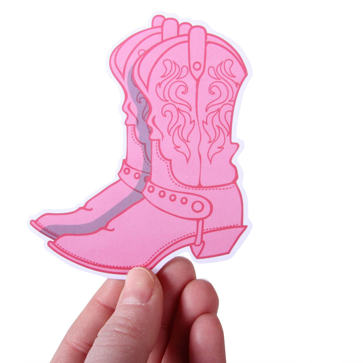 Pink Boot Sticker