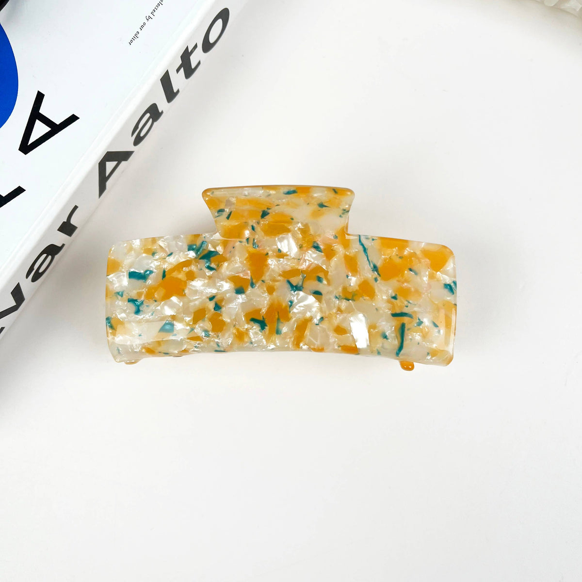 Acetate Colored Square Hair Clip Simple Claw Clips