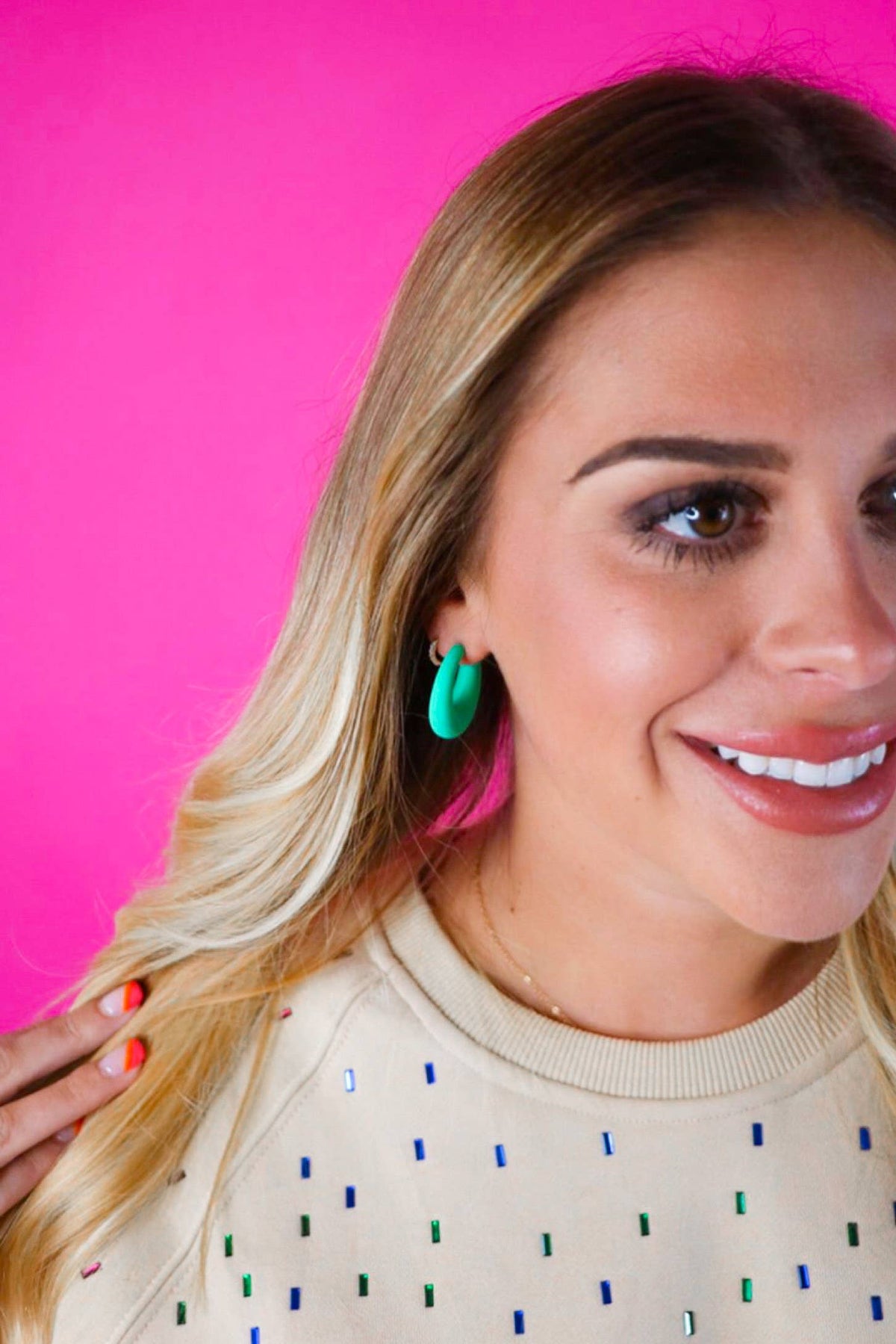 Colorful Kennedi Hoops