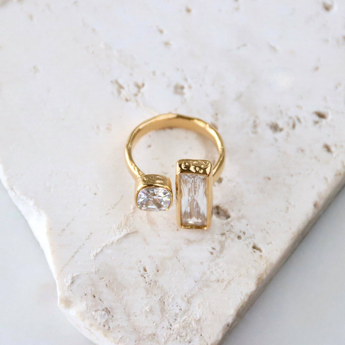 CZ Geometric Ring 