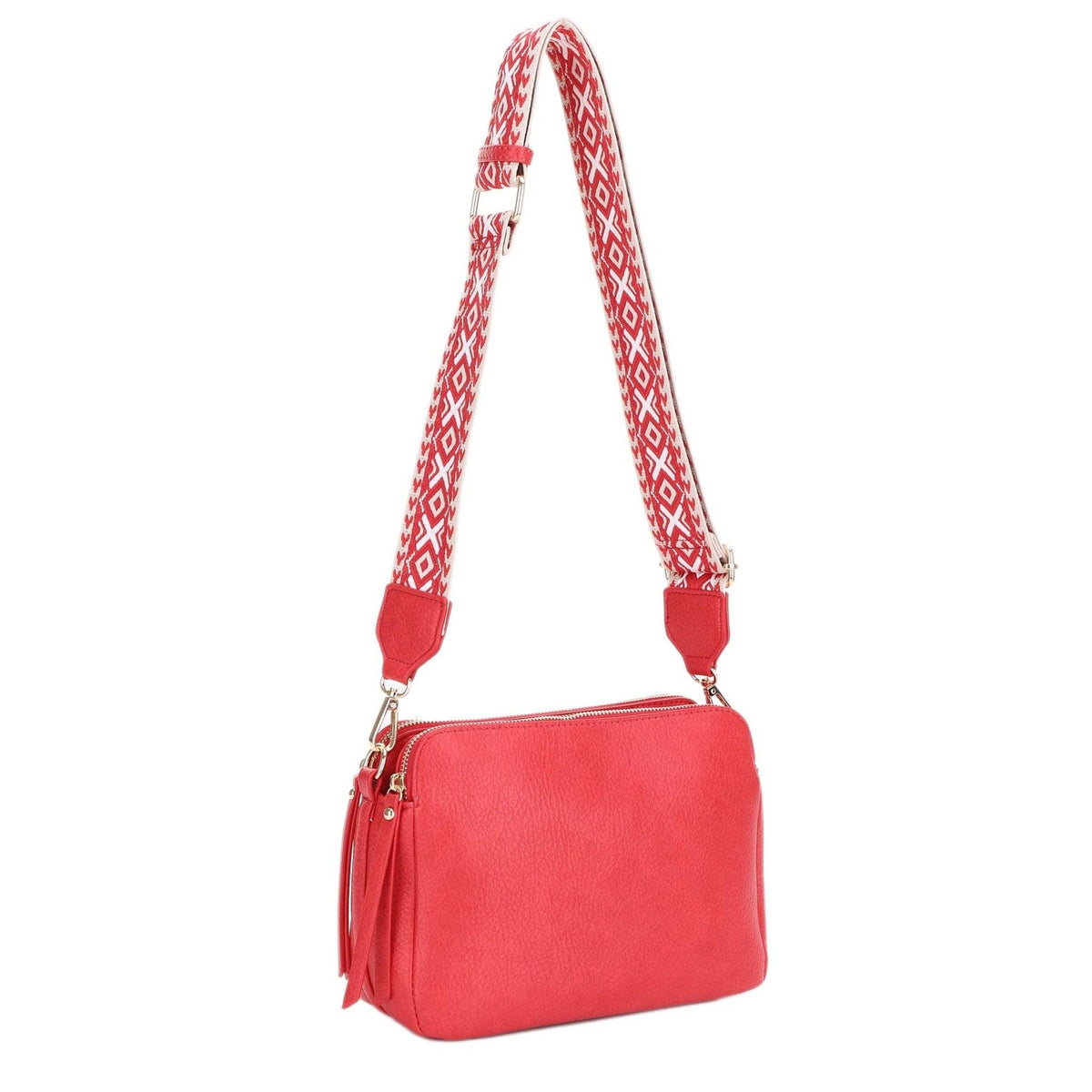 Mila Three-Compartment Crossbody Bag