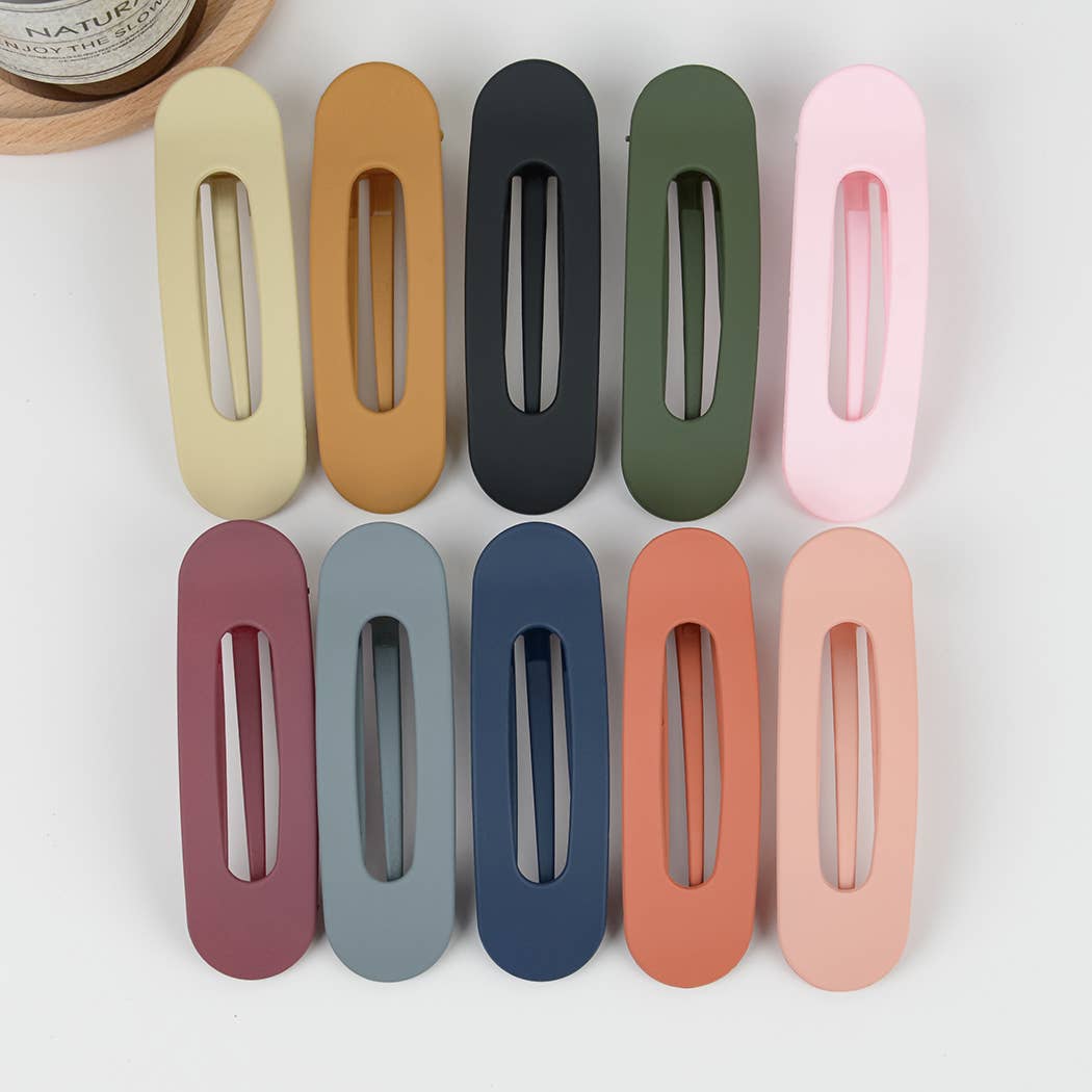 Solid Color Matte Duckbill Clip