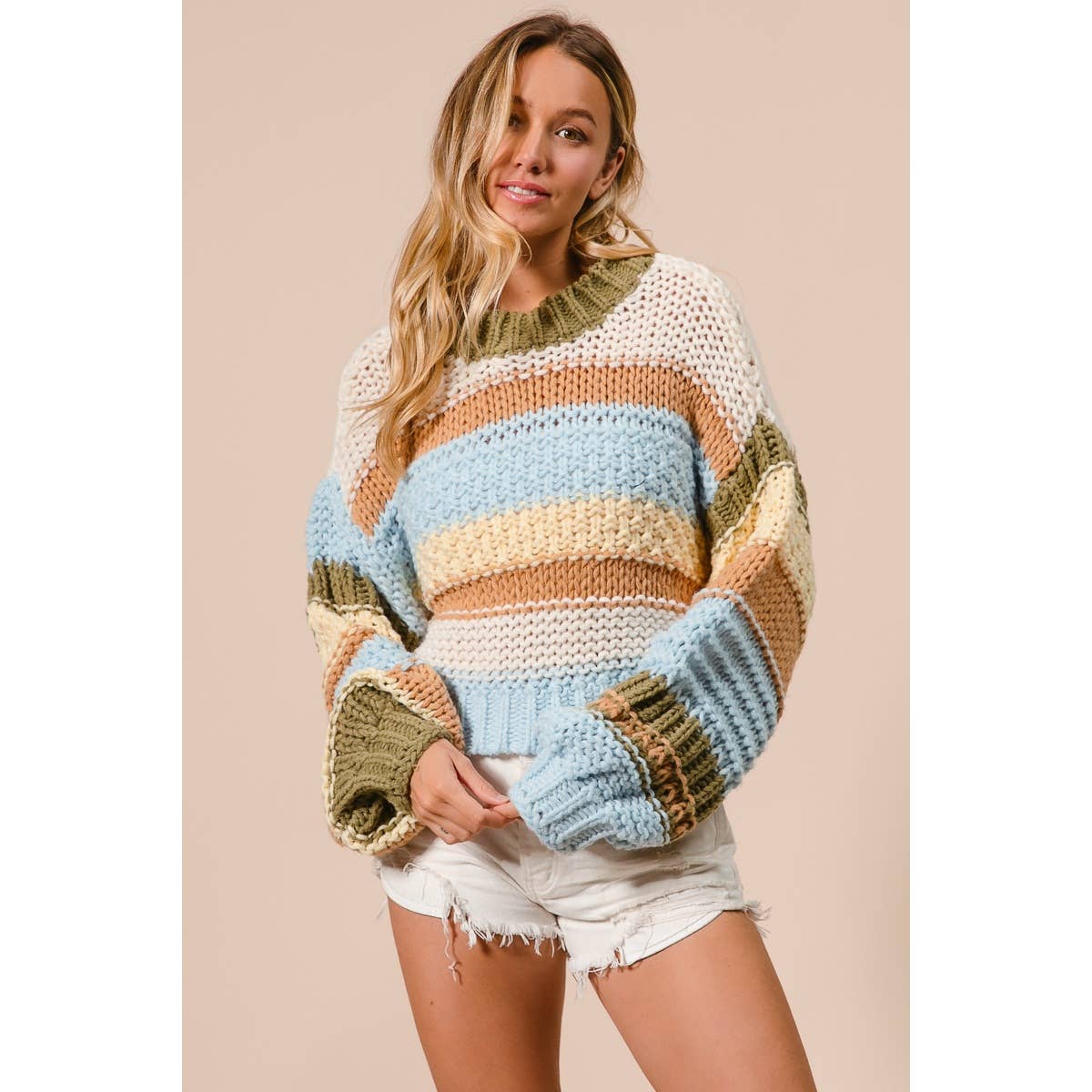 Multi-Color Stripe Sweater